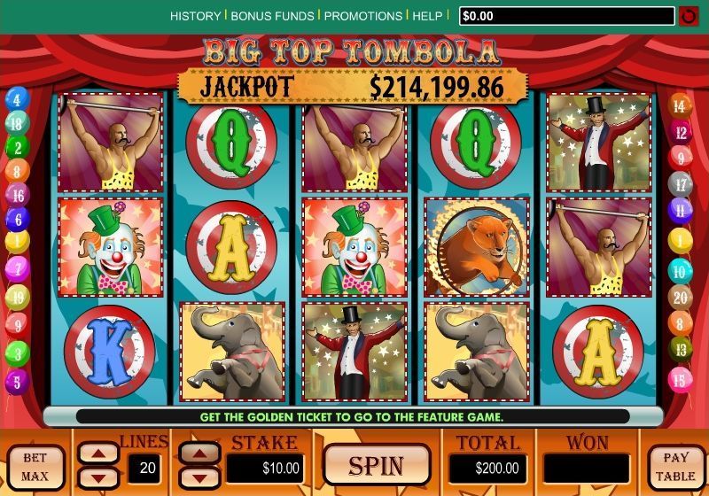 Big Top Tombola - Slot Game Free Play & Review