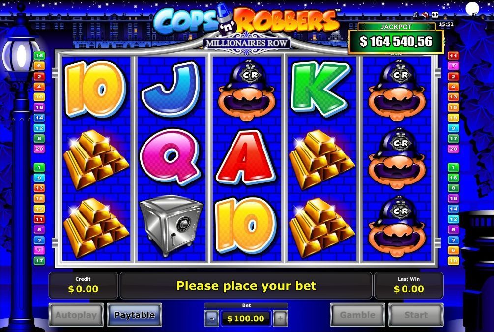 Slot Machines Cops ’n’ Robbers Millionaires Row Together Kelley games slots free